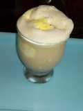 Cold coffee with ice cream
