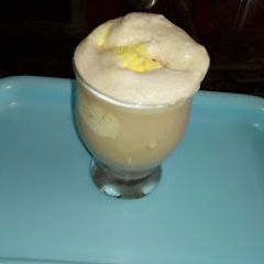 Cold coffee with ice cream A picture of Cold coffee with ice cream.