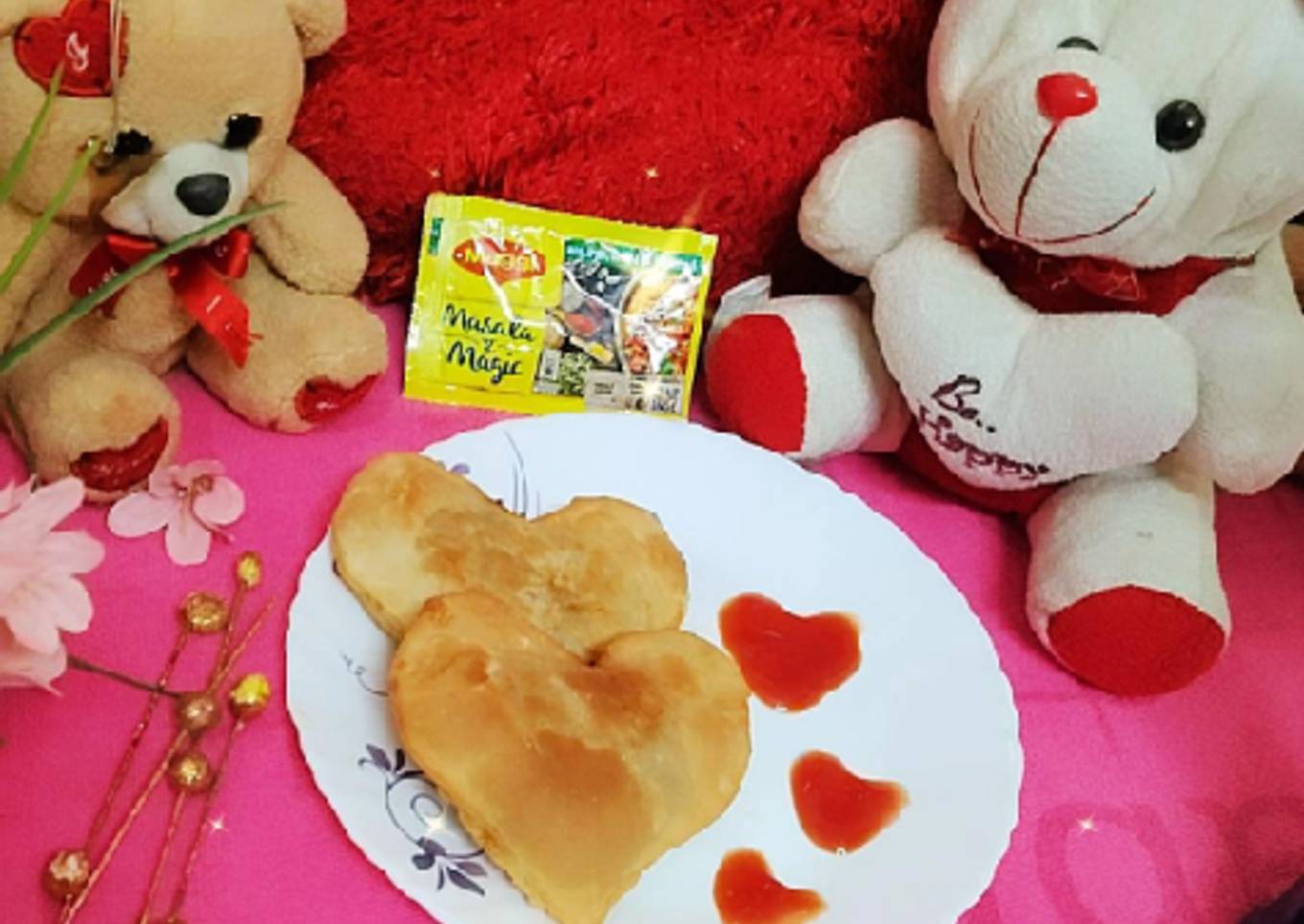 Heart shaped pizza McPuff