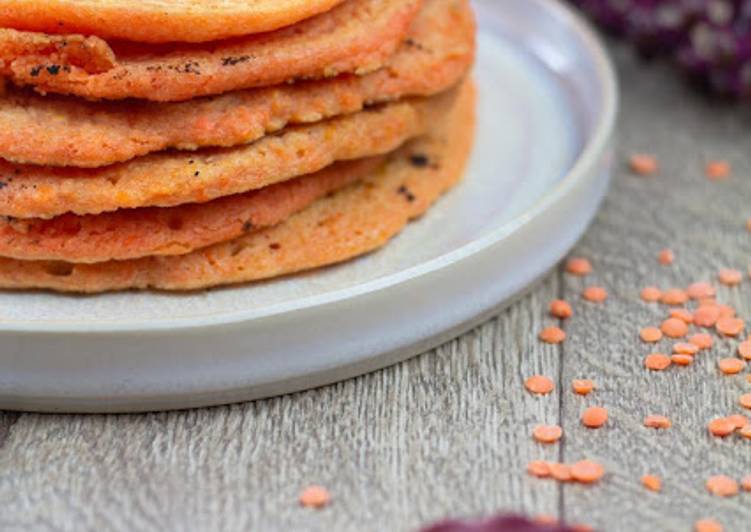 Moyen le plus simple pour faire Super rapide Fait maison Galettes de lentilles corail