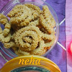 A picture of Rice flour Chakli😋😋.
