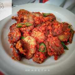 A picture of Balado jengkol simple.