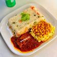 Vegetable white rice and stew 🍲
