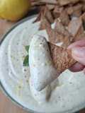 Crème de feta inspiration Grèce et ses chips de wraps maison