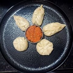 Veg steamed Momos A picture of Veg steamed Momos.