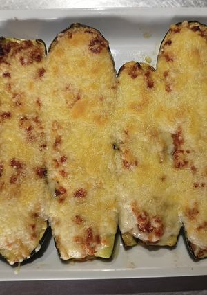 Una foto de Calabacines rellenos de carne