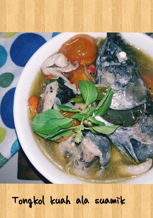 Foto resep Tongkol kuah terasi ala suamik