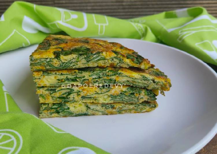 Omlette Bayam Wortel