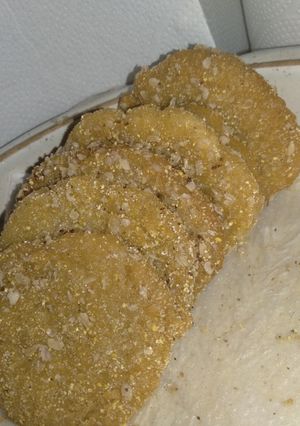Una foto de Formitas de no pollo, apto vegano