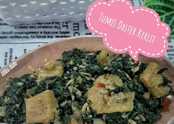 Bagaimana Membuat Tumis Daun Singkong Teri Kerupuk Kulit, Sempurna