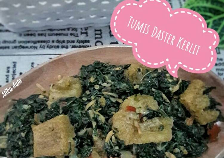 Tumis Daun Singkong Teri Kerupuk Kulit