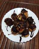 Rollitos de hojaldre con cacao y canela