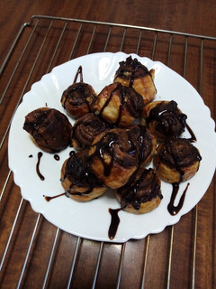 Una foto de Rollitos de hojaldre con cacao y canela