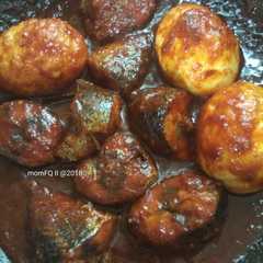 รูปของ Ikan & telur bumbu bali