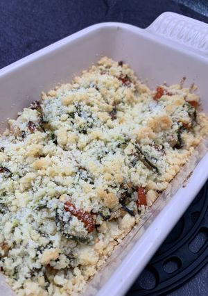 Une photo de Crumble de tian aux légumes