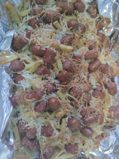 Una foto de Salchipapas
