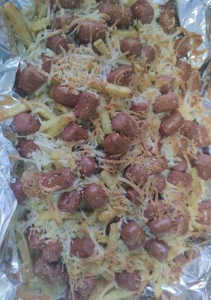 Una foto de Salchipapas