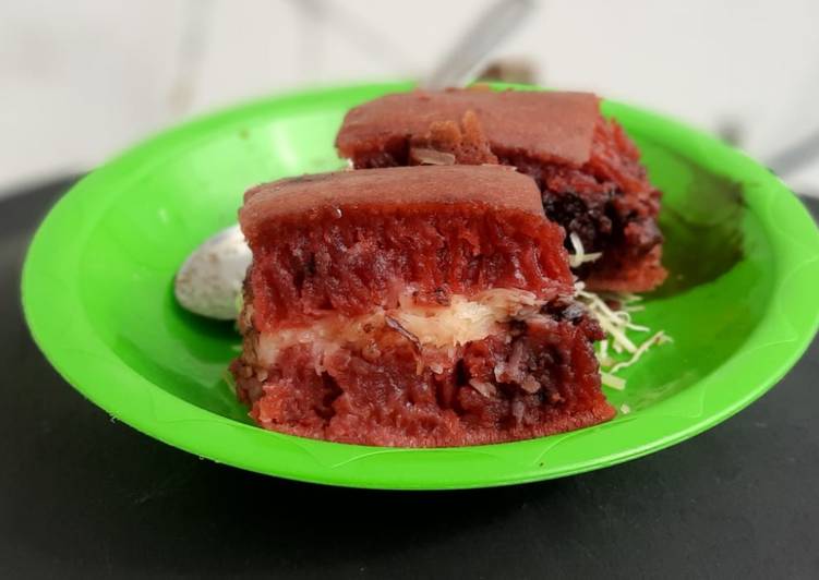 Martabak Red Velvet isi Coklat Keju