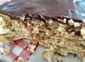 Foto de Pavê com ganache de chocolate ao leite