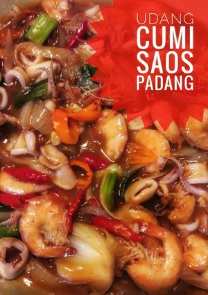 Foto resep Udang Cumi Saos Padang