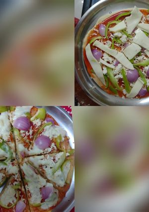 वेज पिज्जा (veg pizza recipe in hindi) रेसिपी मुख्य फोटो