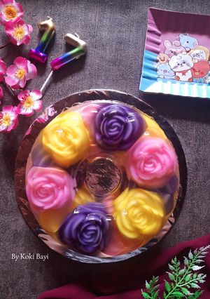 Foto resep Pudding Kaca Bunga