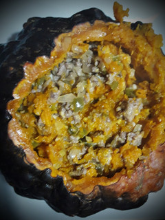 Una foto de Calabaza rellena