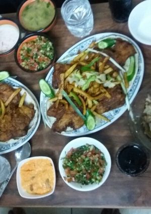 صورة لوصفة بروستد دجاج وبطاطا مقلية