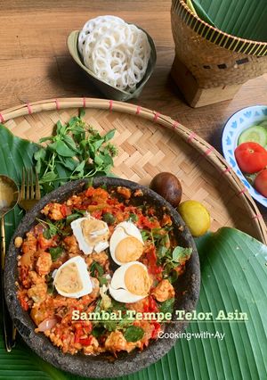 Foto resep Sambal tempe telur asin