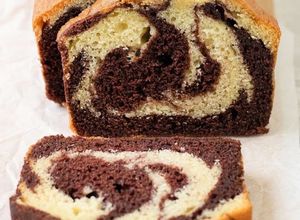 Una foto de Budín marmolado