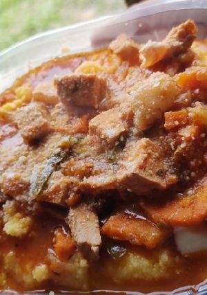 Una foto de Polenta con Cerdo Estofado! 🇦🇷❤️