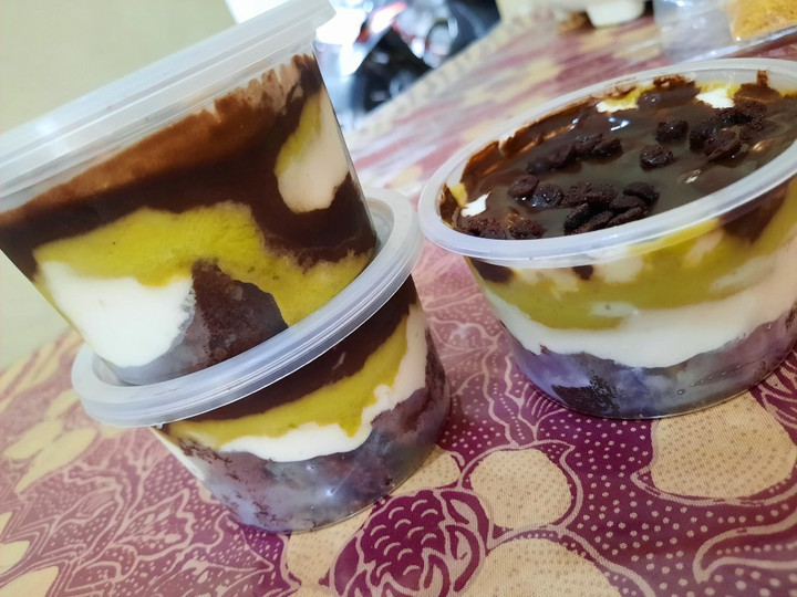 Anti Ribet, Bikin Dessert box brownies alpukat lumer Wajib Dicoba