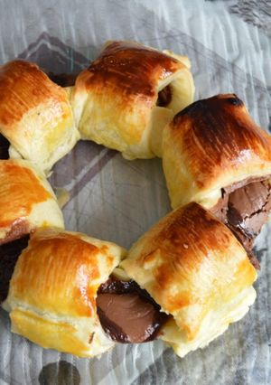 Une photo de Couronnes banane Nutella