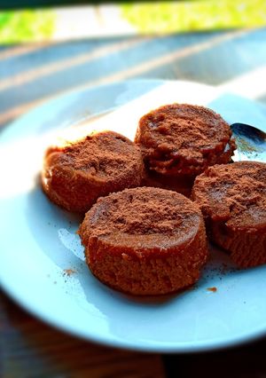 Foto resep Milo Lava Cake Kukus