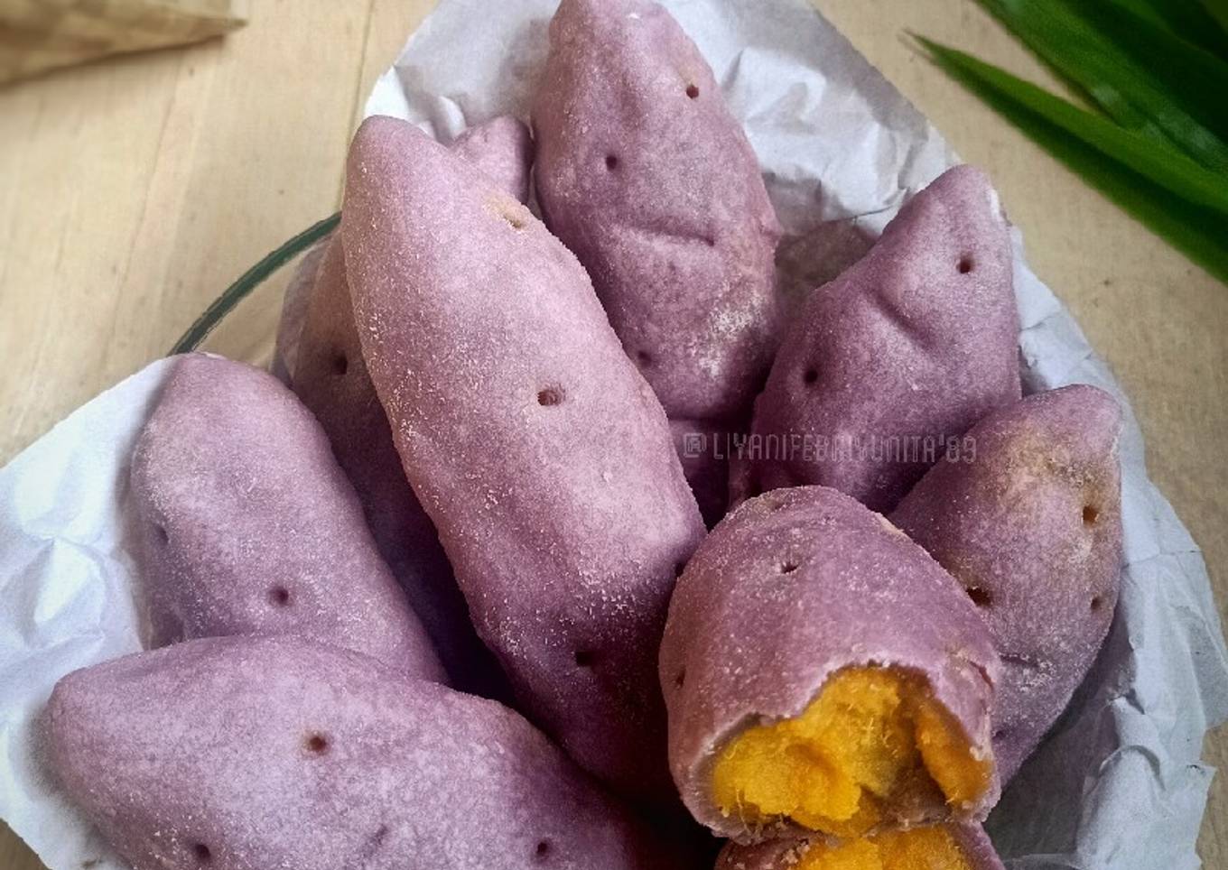 Resep Korean Sweet Potato Mochi Bread // GOGUMA PPANG
