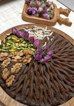 عکسی از دستور حلوای شیره انگور