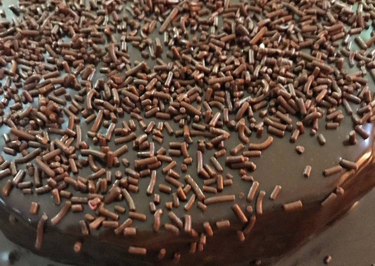 Steps to Prepare Super Quick Homemade Brigadeiro Cake