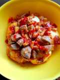Telur balado topping baso mercon