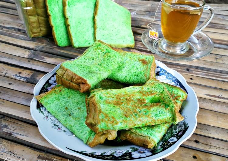 Resep Roti Bakar Pandan Isi Gula Anti Gagal