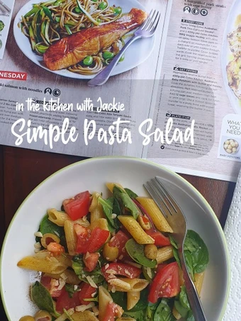 Langkah Gampang Membikin Resep  Simple Pasta Salad yang Bisa Manjain Lidah, Enak Banget