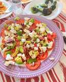 Carpaccio de Tomate, Aguacate, Queso y Nueces 🥑🍅