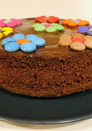 Une photo de Gâteau chocolat fleuri