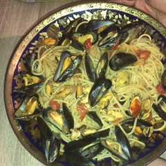 Una foto de Pasta a la marinera