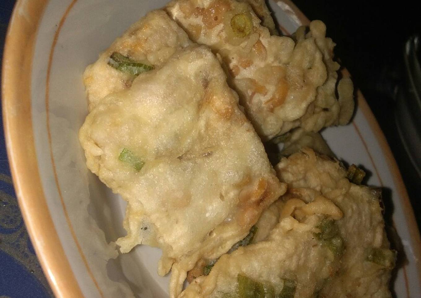 Gorengan tembus (tempe dan tempe gembus)