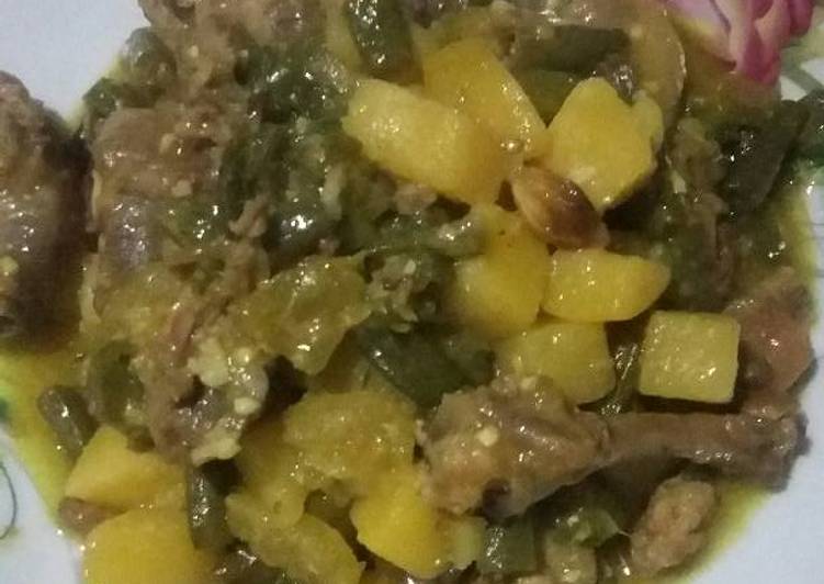 Ceker tumis tauco santan cabe rawit