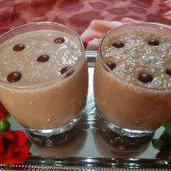 A picture of Chicko banana chocolate shake.