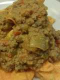 Nachos calientes com creamcheese
