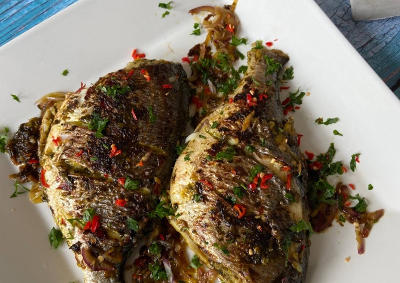 Pan fried Sea Bream 🐟