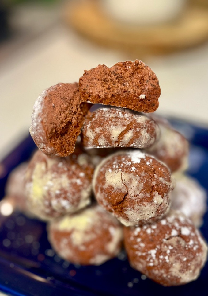 Una foto de Red velvet brownie cookies tipo campurriana