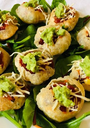 A picture of Mexican Chat Puri.